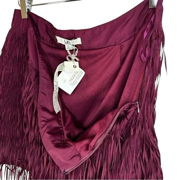 Ya Los Angeles Size Large Skirt Fringe Mini Western Country Concert - Picture 3 of 5